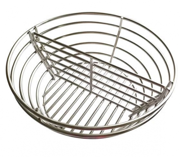 Zubehör WILLS BIG Kamado bbq Keramik Grill Kohlekorb Edelstahl 15 zoll
